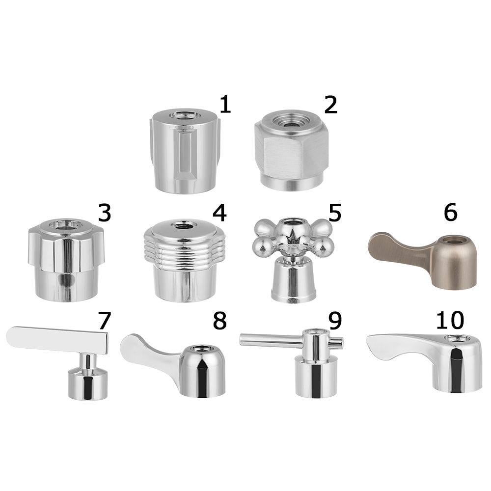 1Pcs Knob Quick Open Valve Core Handwheel Small Spout Faucet Handle Triangle Valve Dish Basin Handle