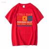 I Tell Dad Jokes T Shirt Fathers Day Periodically Daddy Top Number 1 Best Long Or Short Sleeves Vintage Washed Soft