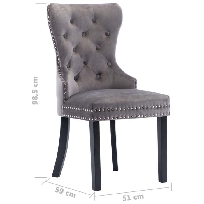 VidaXL 2x Dining Chairs Kitchen Chairs Dining Chairs Dining Room Seats Kitchen Furniture Home 287959