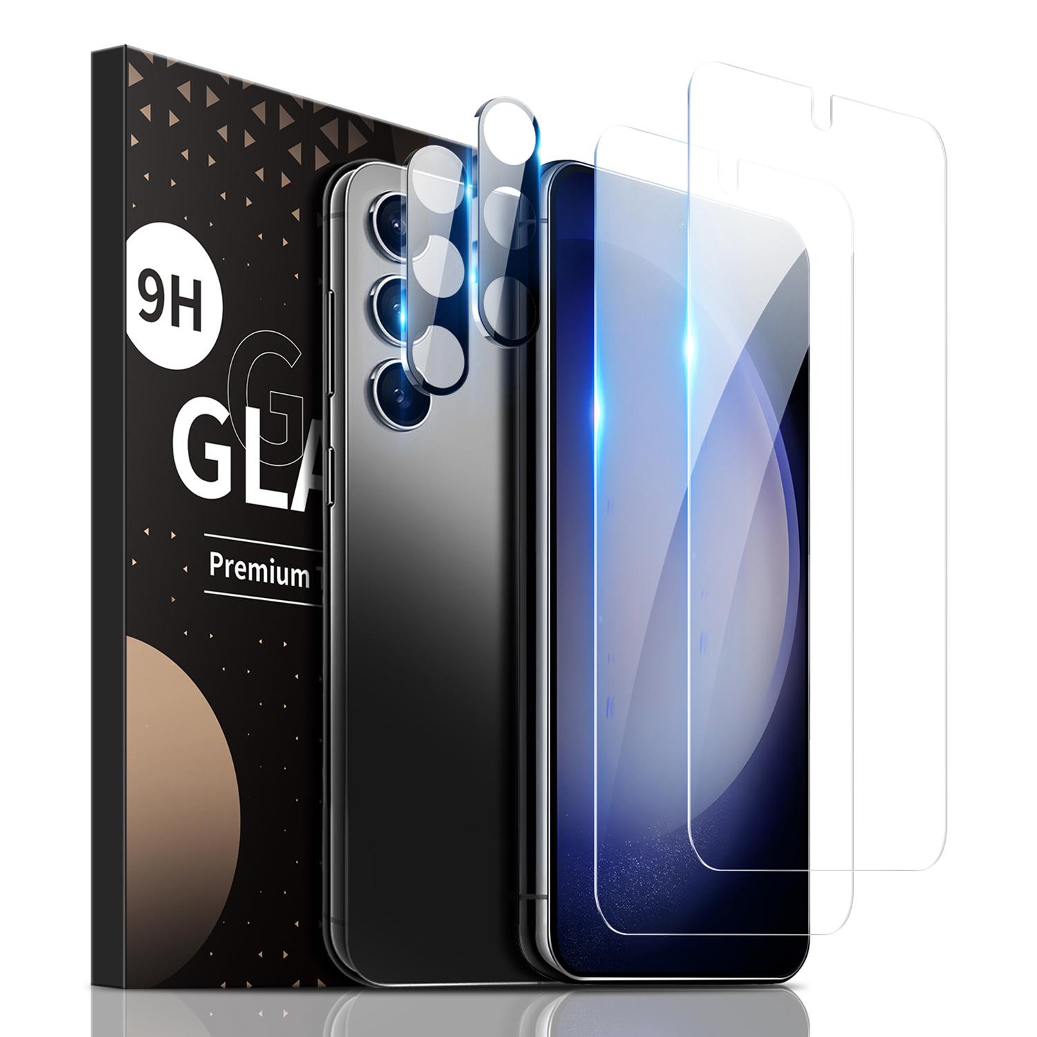 

2 шт. Захисна плівка для екрана для Samsung Galaxy S23+ Високоалюмінієво-силіконова скляна плівка з 2 шт. Захисна плівка для об єктива камери As Shown A