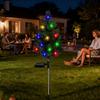 Solar-Weihnachtsbaumlichter Weihnachtsdekorationen mit Erdspieß LED Solar-Gartenlichter für Hinterhof Terrasse Rasen Einfahrt Gehweg