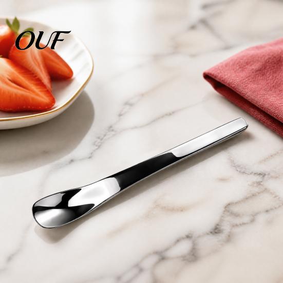 Rust Proof Dessert Tool 304 Stainless Steel Ice Cream Spoon, Multi-Purpose Scraper Versatile Kitchen Accessory for Yogurt Jam Oatmeal, Dishwasher Safe