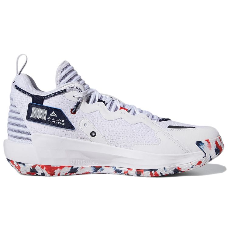 Adidas Кроссовки унисекс Dame 7 EXTPLY GCA USA Белая обувь-белая команда-темно-синий GW2946