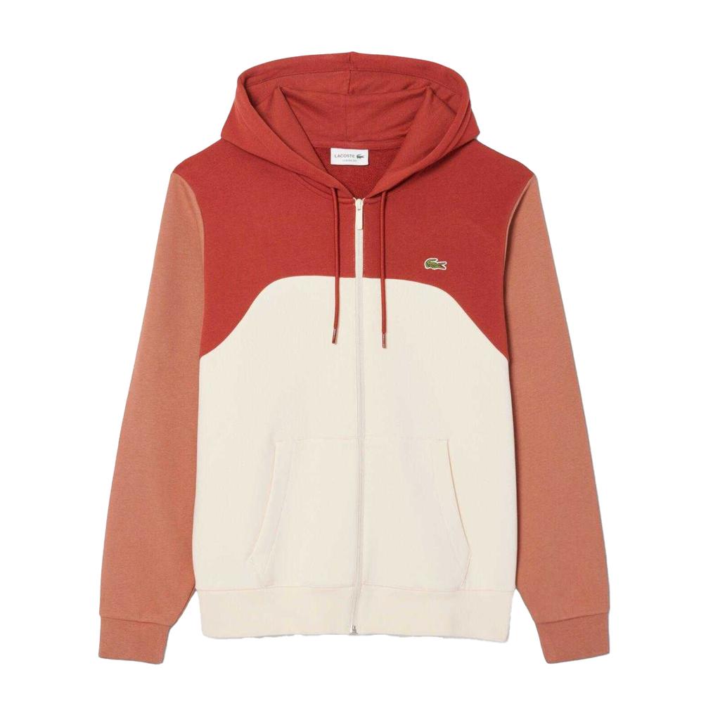 Lacoste Mens Colour Block Full Zip Hoodie