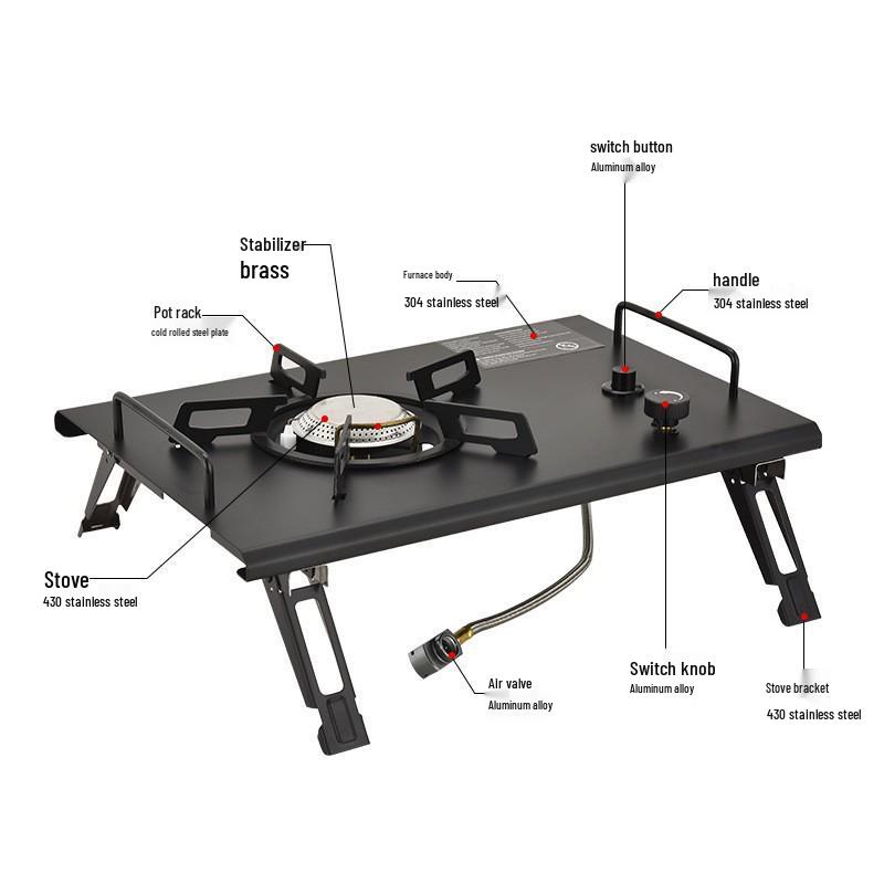 Mobile Egg Roll Multi-Functional Outdoor Aluminum Camping Table with Lifting Extension 