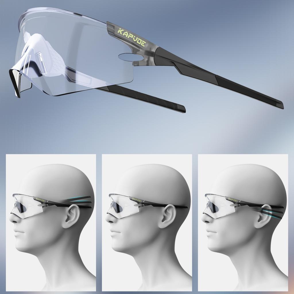 Bike Cycling Glasses UV400 Men Outdoor Sports Pochromic Sunglasses Bicycle MTB Night Riding Camping Running Equipment