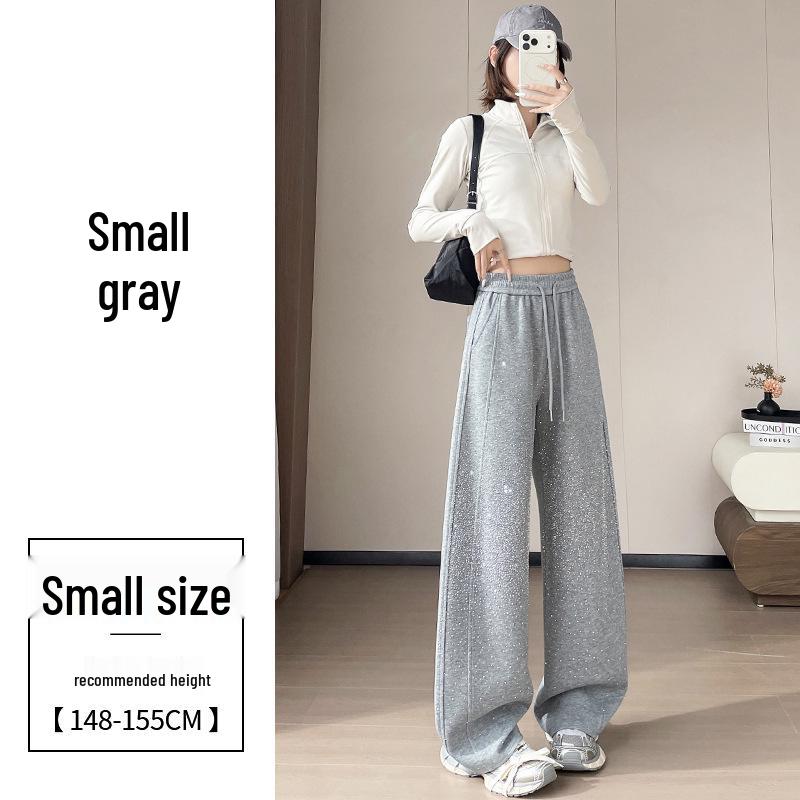 

2026 Spring/Summer Women s High-Waist Rhinestone Star Wide-Leg Pants Medium