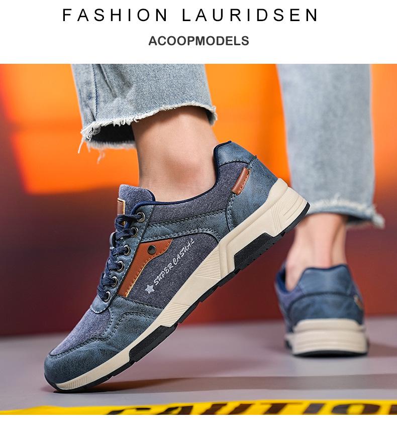 Men's Plus Size Retro Denim Casual Sports Shoes
