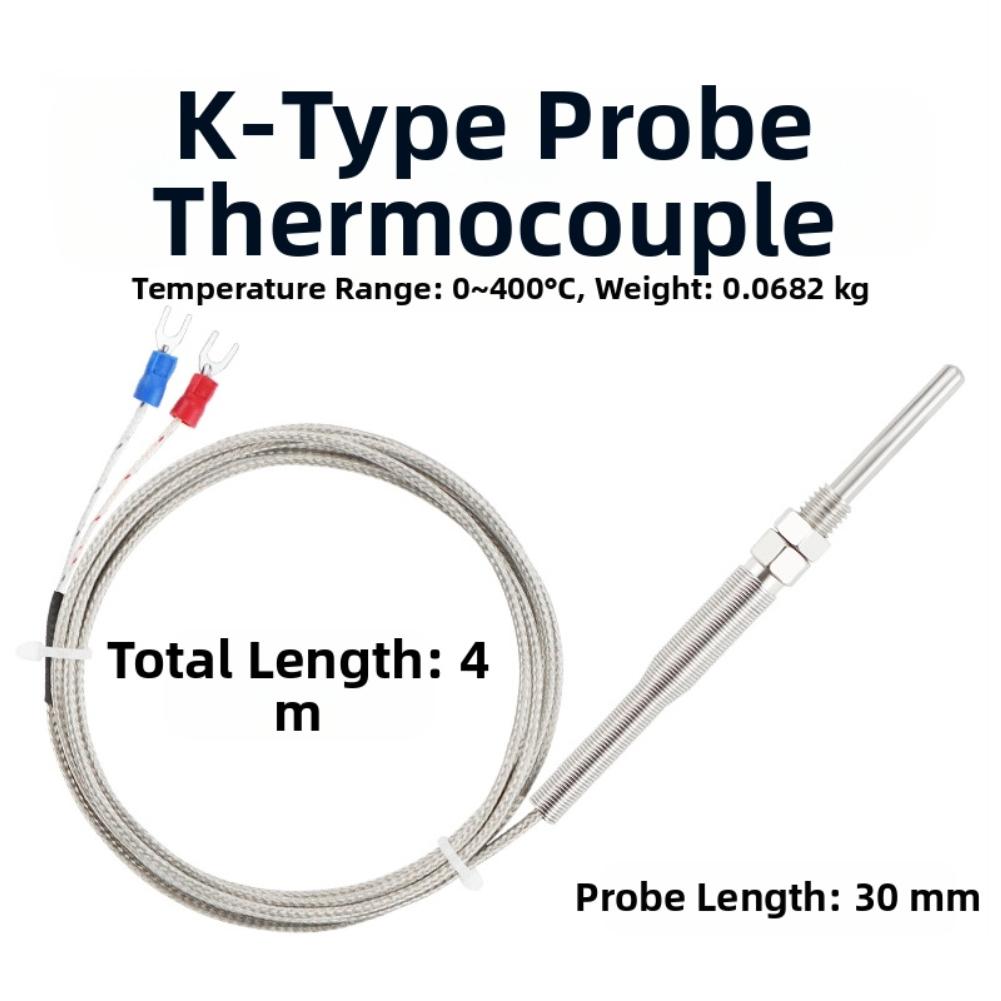 KType Thermocouple Probe Stainless Steel for Accurate and Quick Temperature Readings In Plastic Machinery Systems