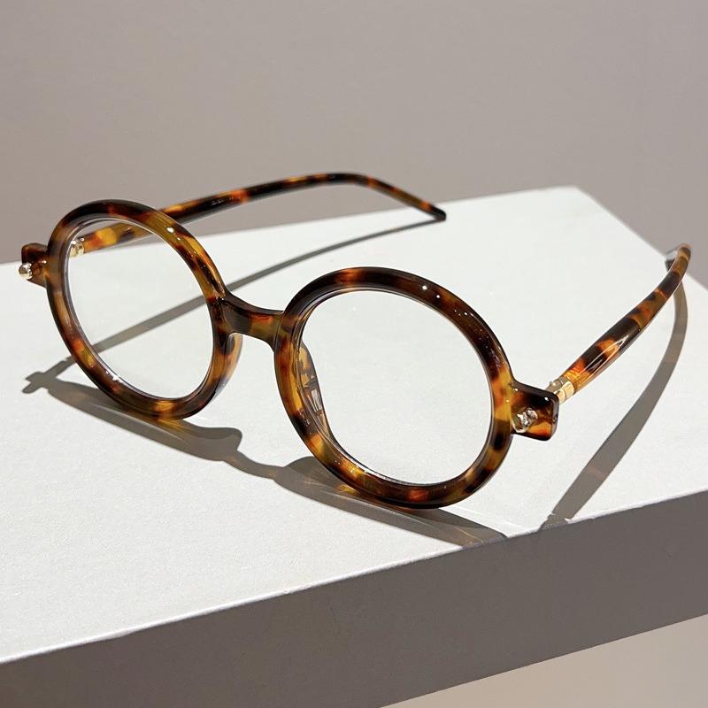 Fashion Vintage Round Sunglasses Women For Men Trendy Sun Glasses Punk Luxury Brand Designer Shades Big Frame Eyeglasses UV400