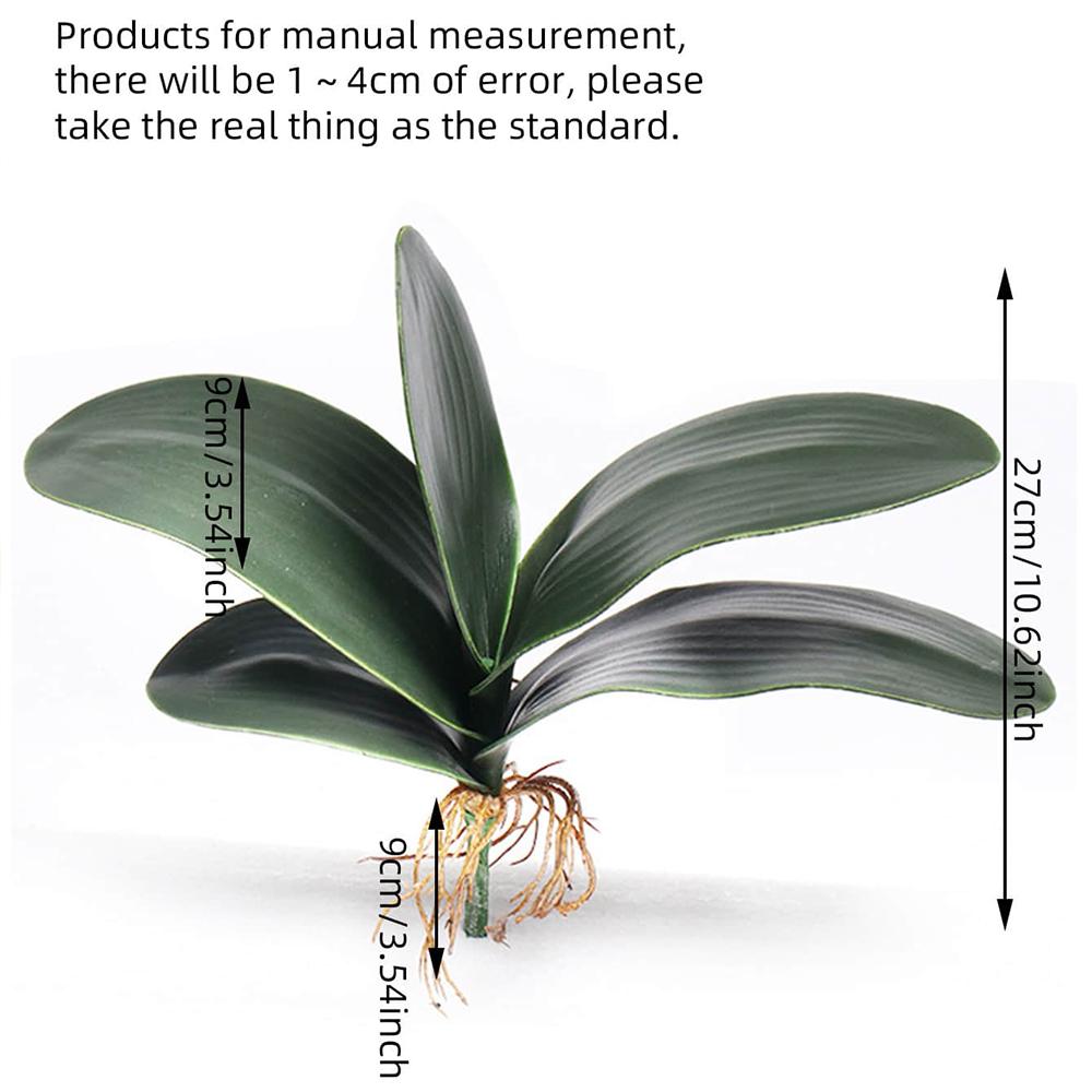 Artificial Phalaenopsis Simulation Moth Orchid Leaf Real-touch Orchid Leaves Flower Plant Home Decoration Landscaping