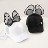 Mesh Breathable Kids Sun Hat Big Bowknot Children Peaked Caps Cute Girls Baseball Cap