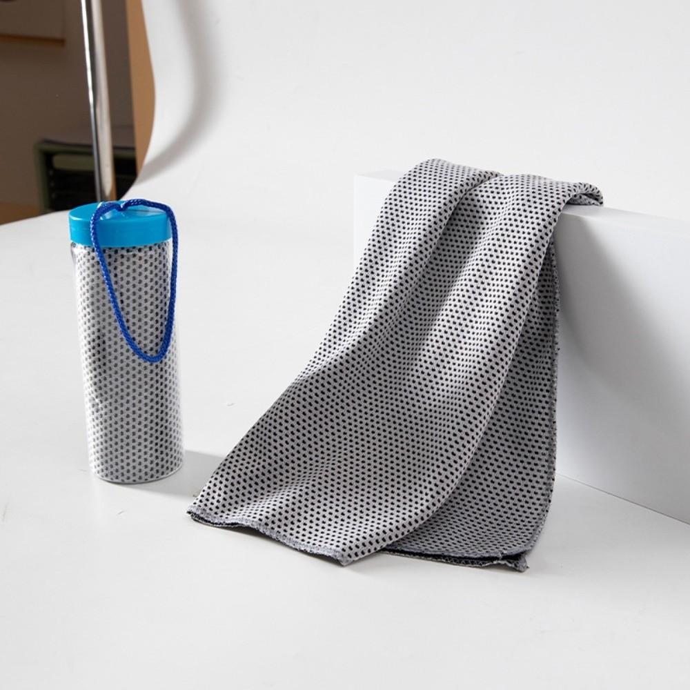 Durable Polyester Cooling Towel Breathable Mesh Quick Dry Sports Towel Cooling Fabric Hanging Strap Cold Feeling Towel Running