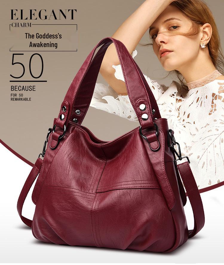 Rucsac Tote Versatil pentru Femei 2024, Stil European și American, Capacitate Mare, de Umăr/Crossbody