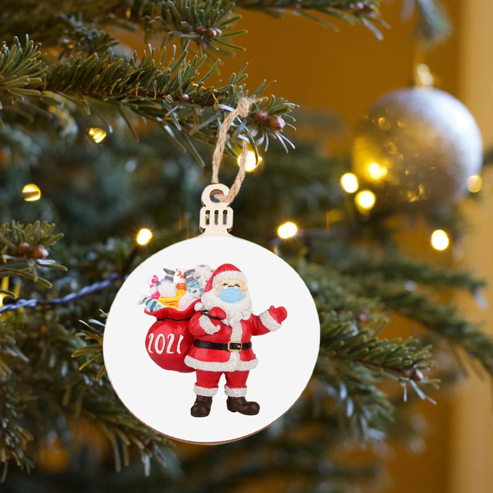 

Merry Christmas Wooden Round Baubles Tags Christmas Balls Decorations Art Craft Ornaments Christmas DIY New Year Home Decors