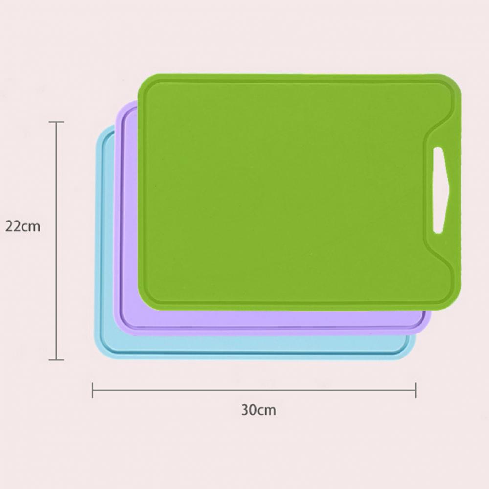 Portable Safe Silicone Cutting Board Flexible Chopping Block Plate Anti Slip Vegetables Meat 30cm X 22cm