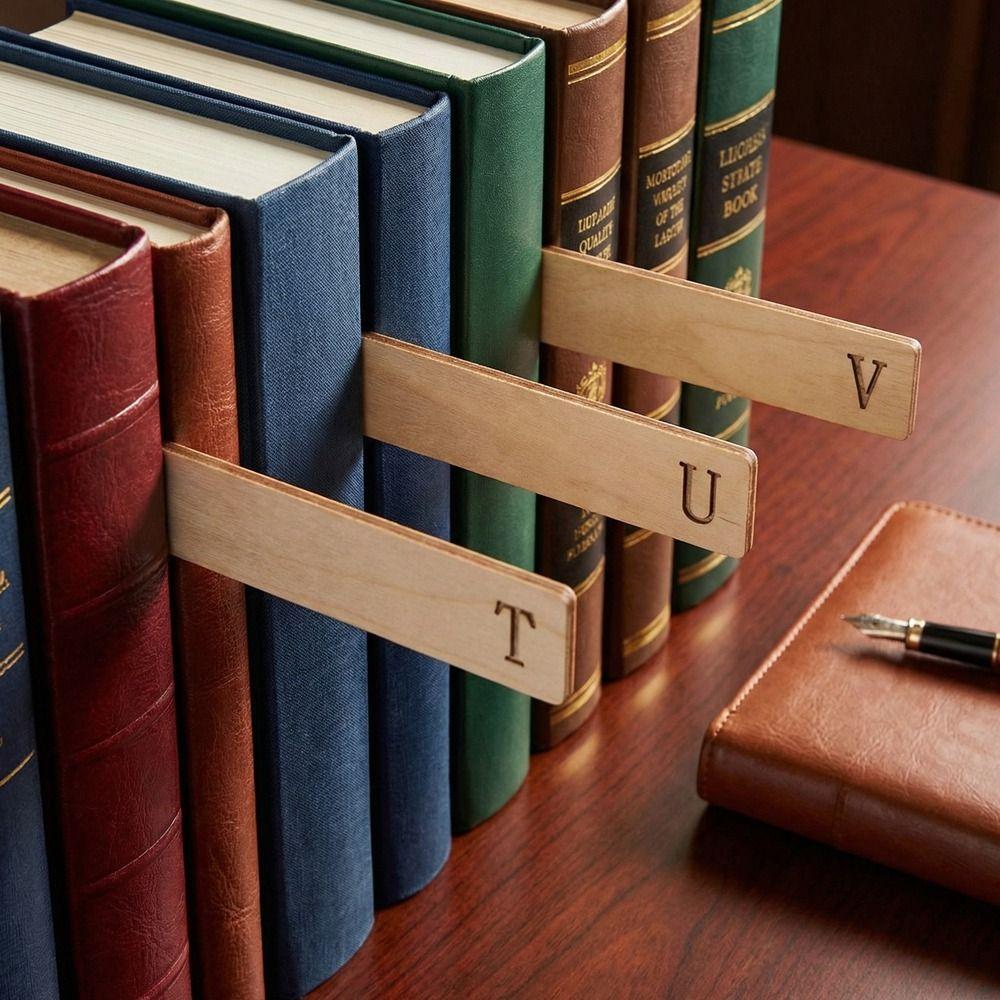 Wooden Vinyl Record Dividers Versatile Efficient Record Guide Separator Holder Time-saving Alphabetical a-Z