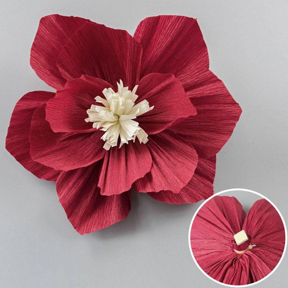 Birthday Party Wall Kindergarten Flower Three-Dimensional Flower Crepe Paper Flower DIY Background