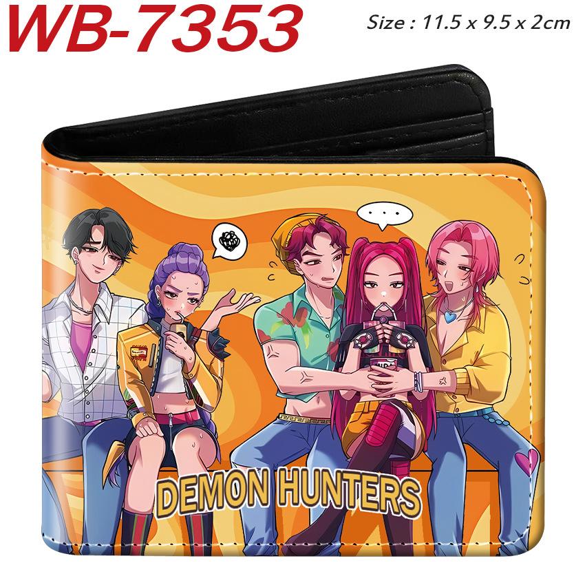 K-Pop Demon Hunters Pu Leather Two-fold Short Wallet and Practical