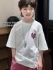 Korean Kids Short Sleeve T Shirt Spring Summer Fashion Loose Fit Top For Boys And Girls