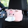 Cute Cartoon Car Tissue Box Hanging Back Seat Armrest Tissue Holder For Home Use