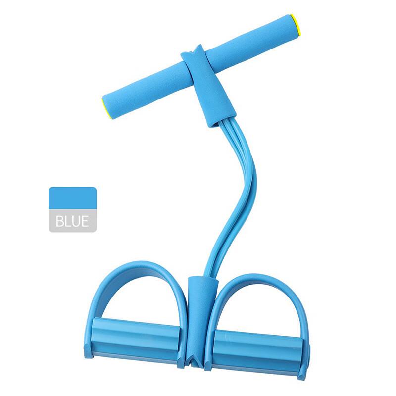 WEZHO Sit-up Foot Pedal 4-Tube Resistance Band