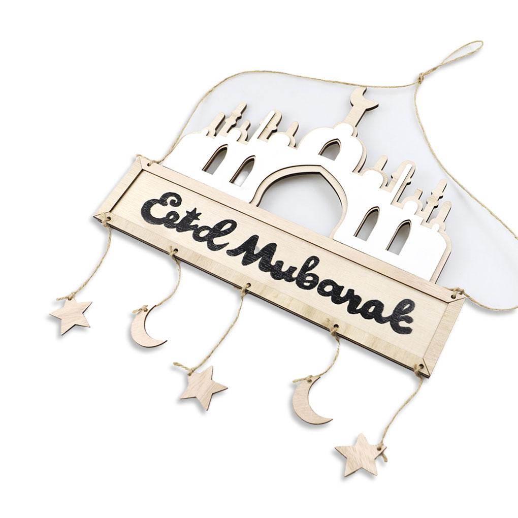 

Ramadan Decorations Exquisite Wall Ornaments Scene Layout Household Islamic Adornment Muslim Festival Pendant for Home Use 01