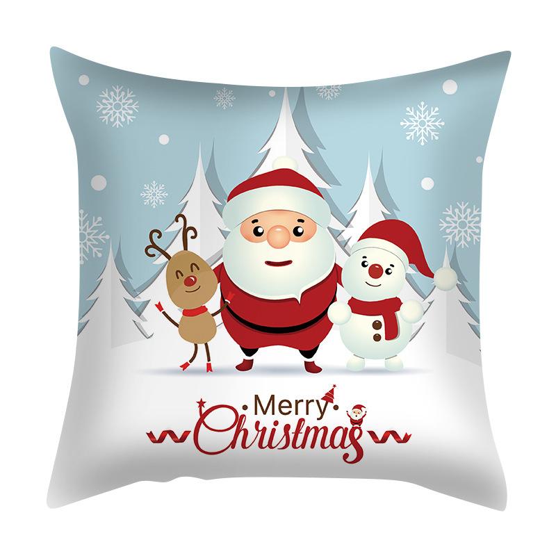 Santa Claus Pillowcase Nordic Exclusive for Amazon Living Room Bedroom Cushion Pillow Can Be Customized