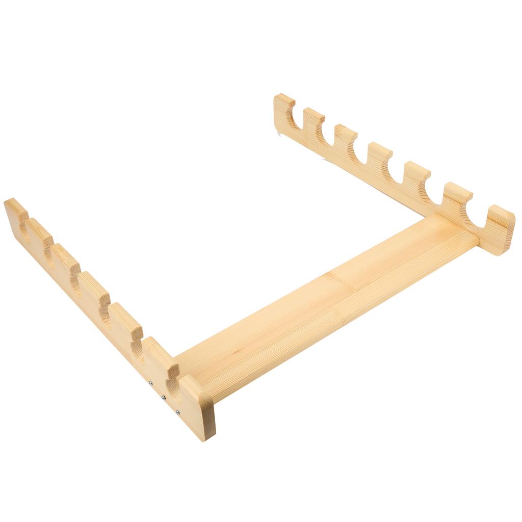 Fishing Rod Storage Rack Holder Pole Bracket WallMounted 6 Position Bamboo Showing Stand