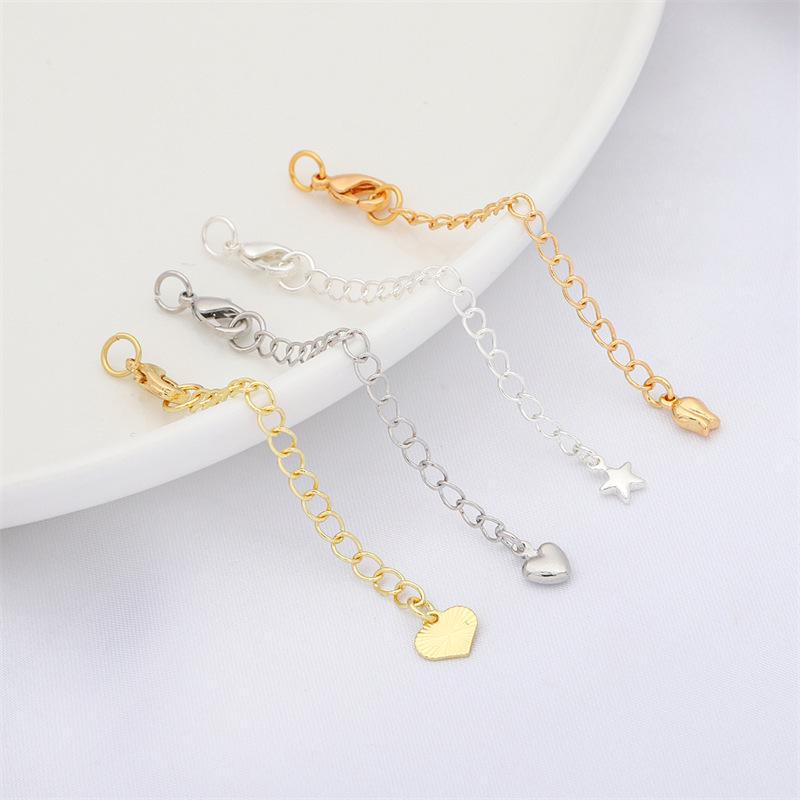 Color-Protective 14K Gold-Plated Tail Chain Extension for DIY Jewelry