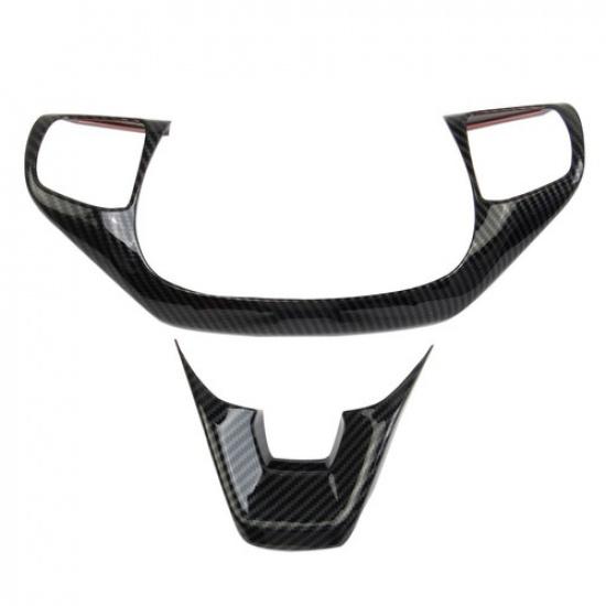 Carbon Fiber Style Inner Steering Wheel Trim Cover For Ford Maverick -2025