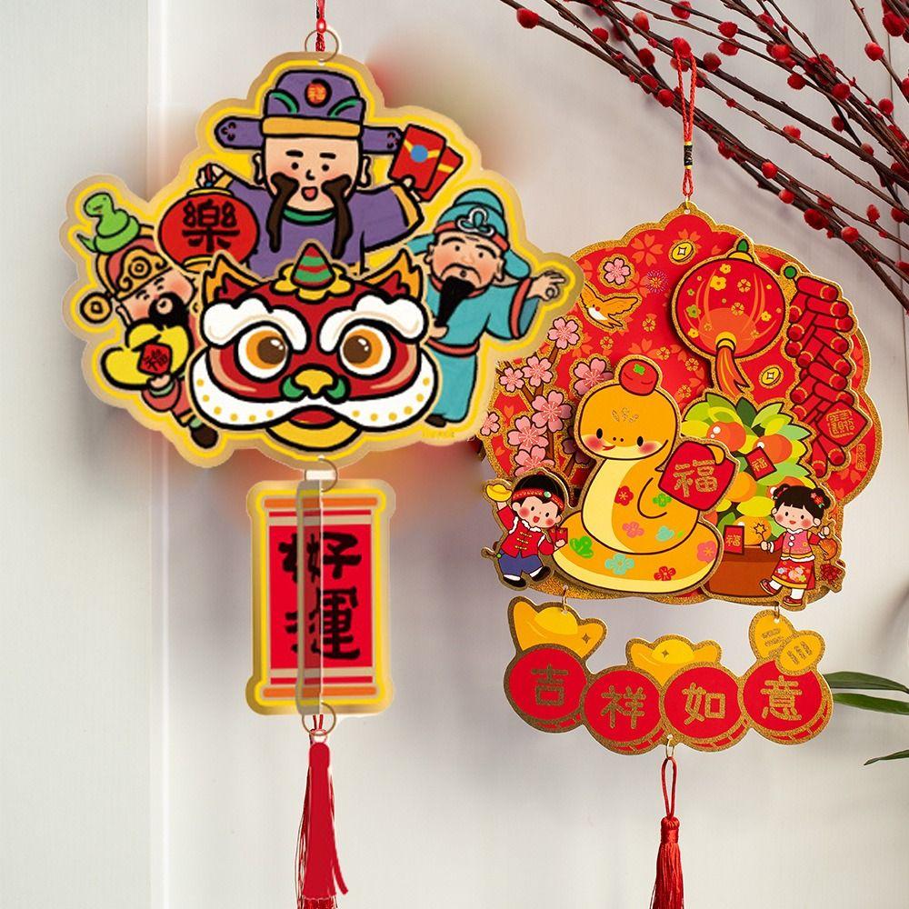 Classic Elements Snake Year Hanging Decor Cartoon Spring Festival Hanging Decor  Chinese New Year