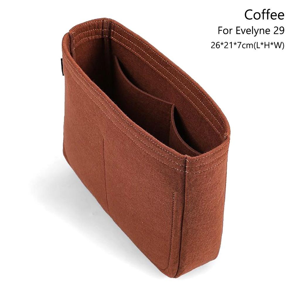 Inserto per Borsa in Feltro Borsa Supporto Organizzazione Fodera Portamonete Contenitore Organizer Portatile per Per Evelyne 16/29/33