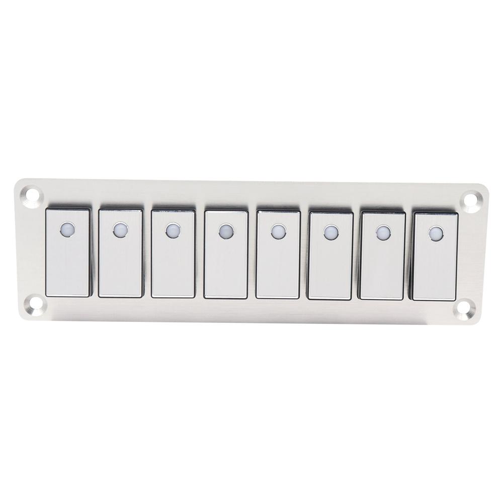 8 Rocker Switch Panel Switch Panel with LED Light For Boat Car