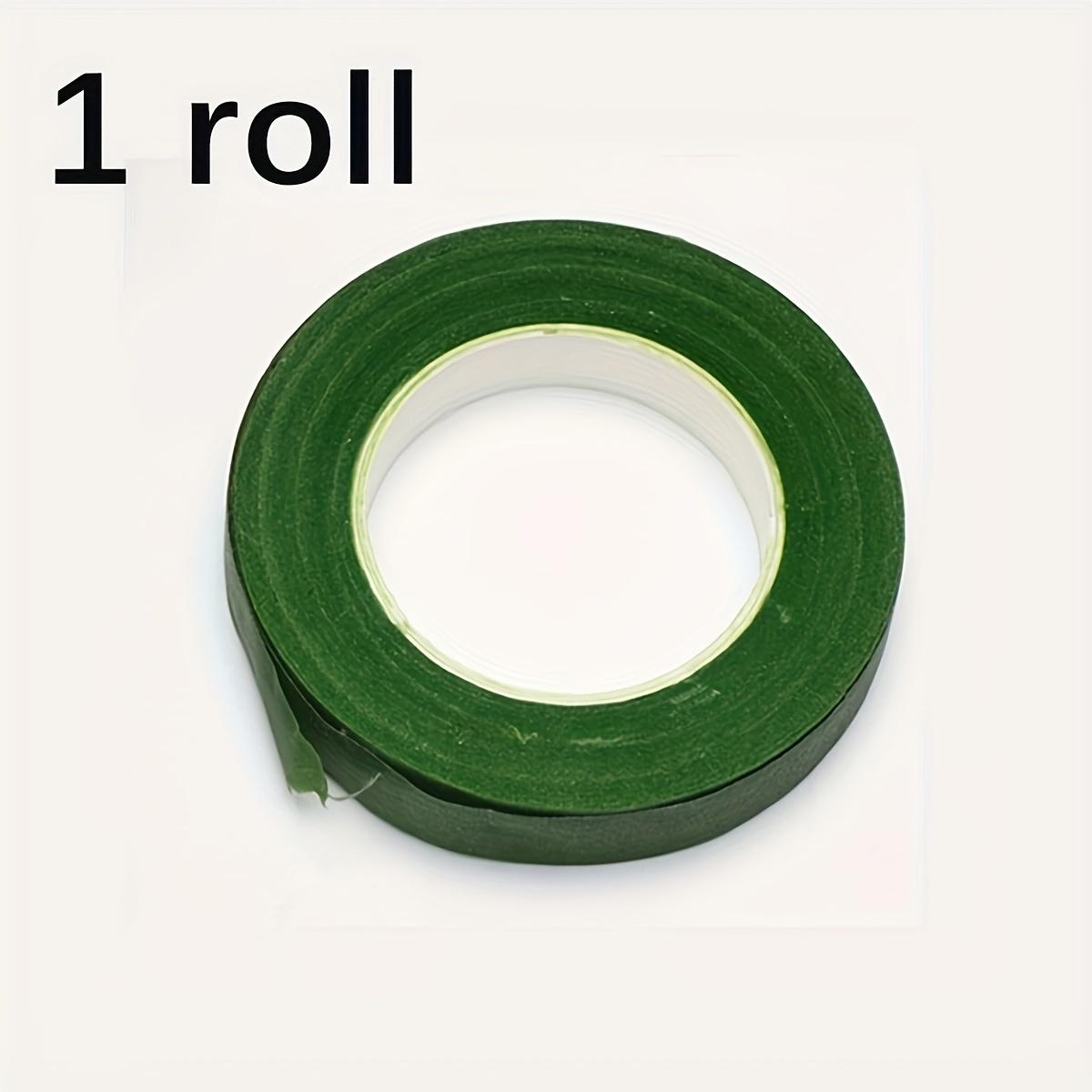 

1 рулон цветочной садовой ленты - 20 м самоклеящаяся зеленая лента для стеблей - материал для рукоделия для обертывания букетов, свадебные принадлежности и украшения
