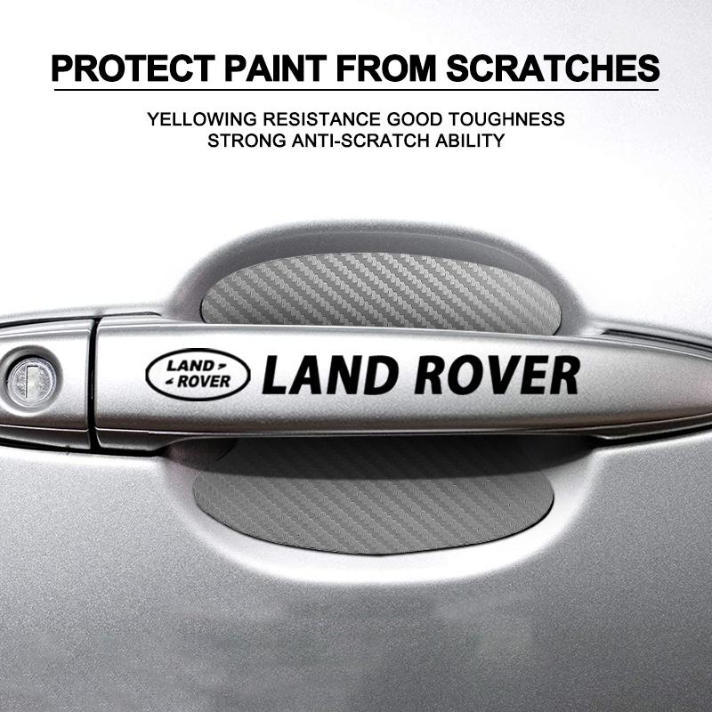 8pcs Car Door Sticker Carbon Fiber Scratches Auto Handle Protection Film for Land Rover Range Rover Defender Freelander Discovery 1 2  Rover L322 L405