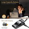 9 Led Book Light, Gritin 3 Eye-protecting Modes Reading Light Book Lamp (warm&cool White Light) -stepless Dimming, Rechargeable, Long Battery Life, 4-