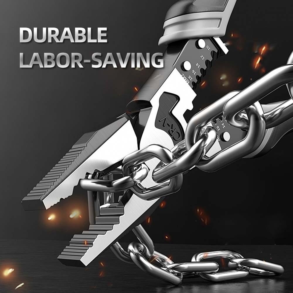 Flat/Pointed Mouth 9-inch Wire Plier Steel Wire Stripper Household Diagonal Plier Locksmith