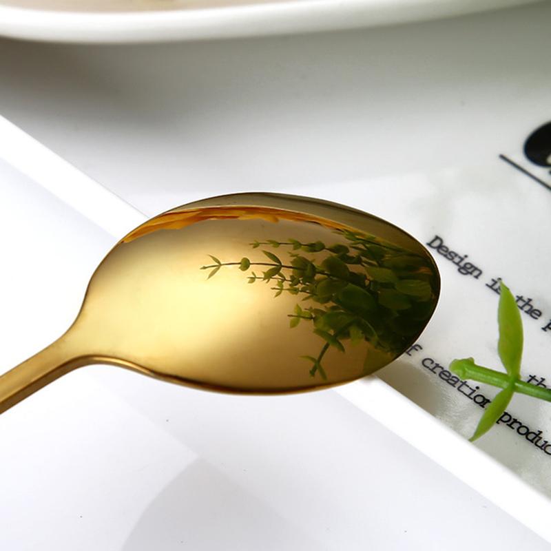 Long Handle Spoon, Coffee Stirrers, 8-Inch Ice Tea Spoon, Stainless Steel Iced Teaspoon for Milk Cocktail Stirring