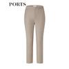PORTS Women's Oatmeal Grey Skinny Trousers