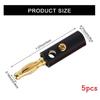 Audio Connector 4mm Gold Plated Lantern Plug With Screws For Diy Hifi Projects
