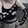 Punk Half-arm Sleeve Black Gothic Arm Covers INS Oversleeve  Motorcycle