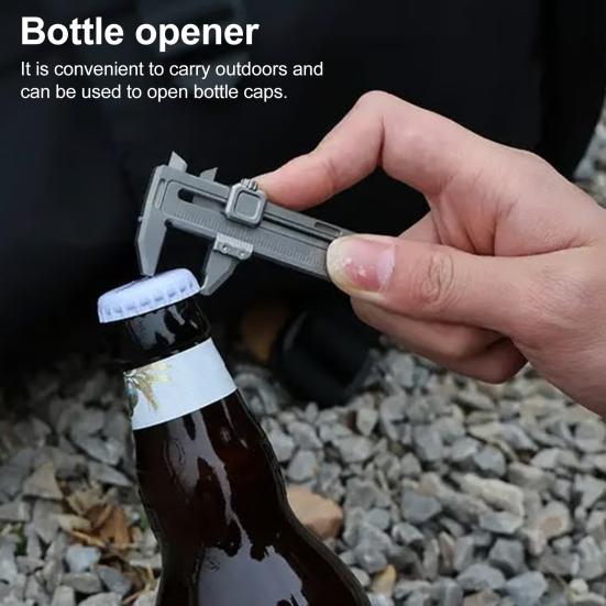 Mini Vernier Caliper Ruler with Precision Measurements Metal EDC Wrench Bottle Opener Outdoor Keychain Tool