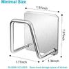 Sticky Sponge Holder for Kitchen Sink Stainless Steel Scrubber Hanger with Strong Adhesive Space-Saving Dishcloth Organizer 2