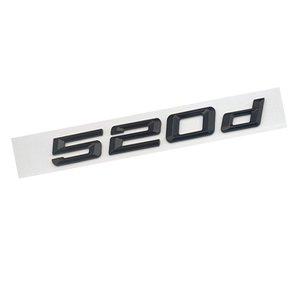 For BMW 530d 520d 535d 525d Car Fender Side Stickers Rear Bumper Stickers Rear Door Trunk Badge Adhesive Accessories