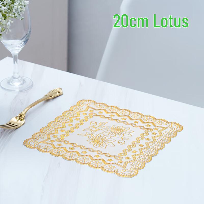 Churong 20cm Hot Stamped PVC Coaster & Tray Mat