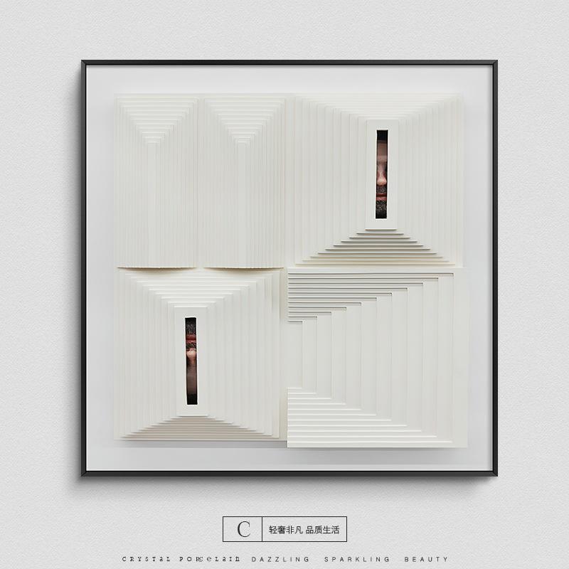 Abstract Restaurant Decorative Painting Modern Geometric Living Room Wall Art 3D Wall Mural Sofa Background Interior Decoration