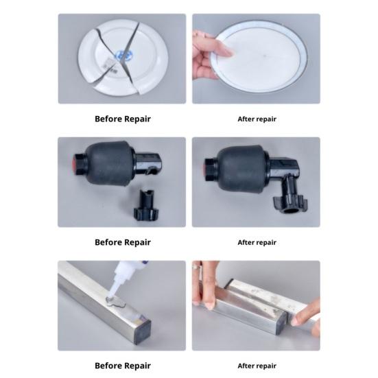 50G Oily Glue with Dropper High Strength Strong Adhesion Universal Glue Fast Cure Instant Bonding Welding Glue for Metal Wood Ceramics Faux