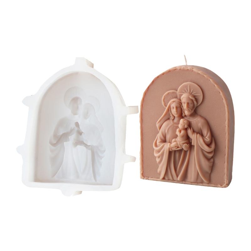 Büyük 3D Mum Kalıbı Aromaterapi Süsleme Yapımı Kalıbı Esnek Silikon Kalıp Meditasyon Ev Dekorasyonu El Sanatları için