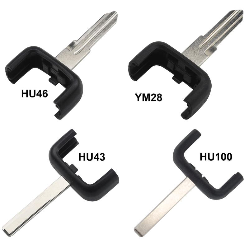 jingyuqin 10pcs 2/3Buttons Auto Remote Key Shell for Vauxhall Opel Astra Zafira Omega Vectra Car Fob Case HU43 YM28 HU46 HU100